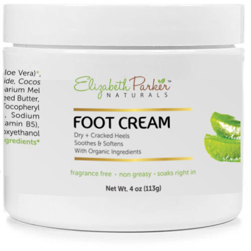 Organic Foot Cream | EP Naturals Skincare | Elizabeth Parker Naturals